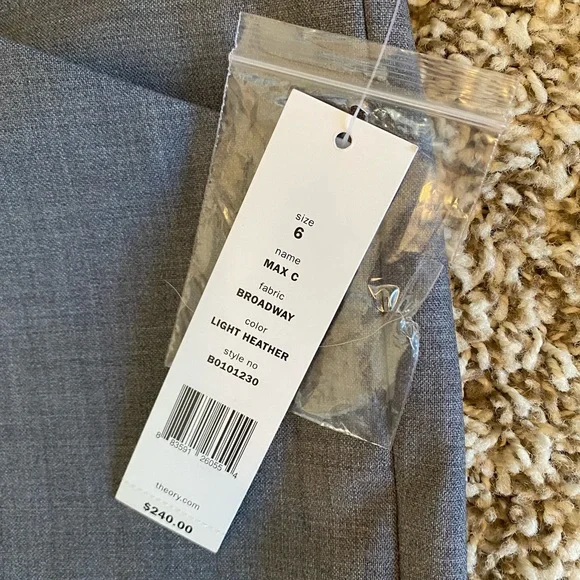 NWT theory Grey pants